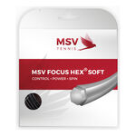 Cordajes De Tenis MSV Focus-HEX Soft 12m schwarz